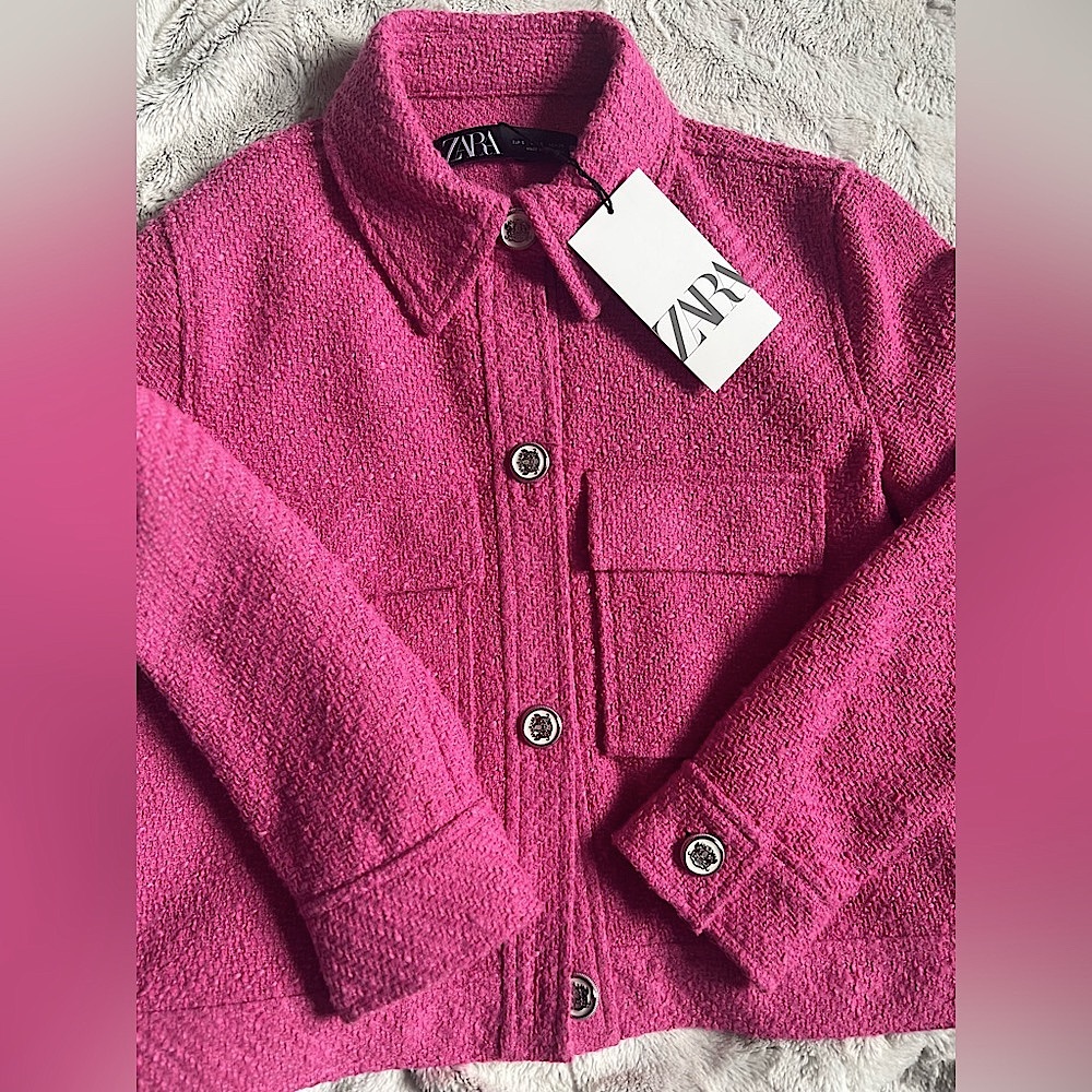 ZARA SHORT TEXTURED JACKET - Picture 10 of 10